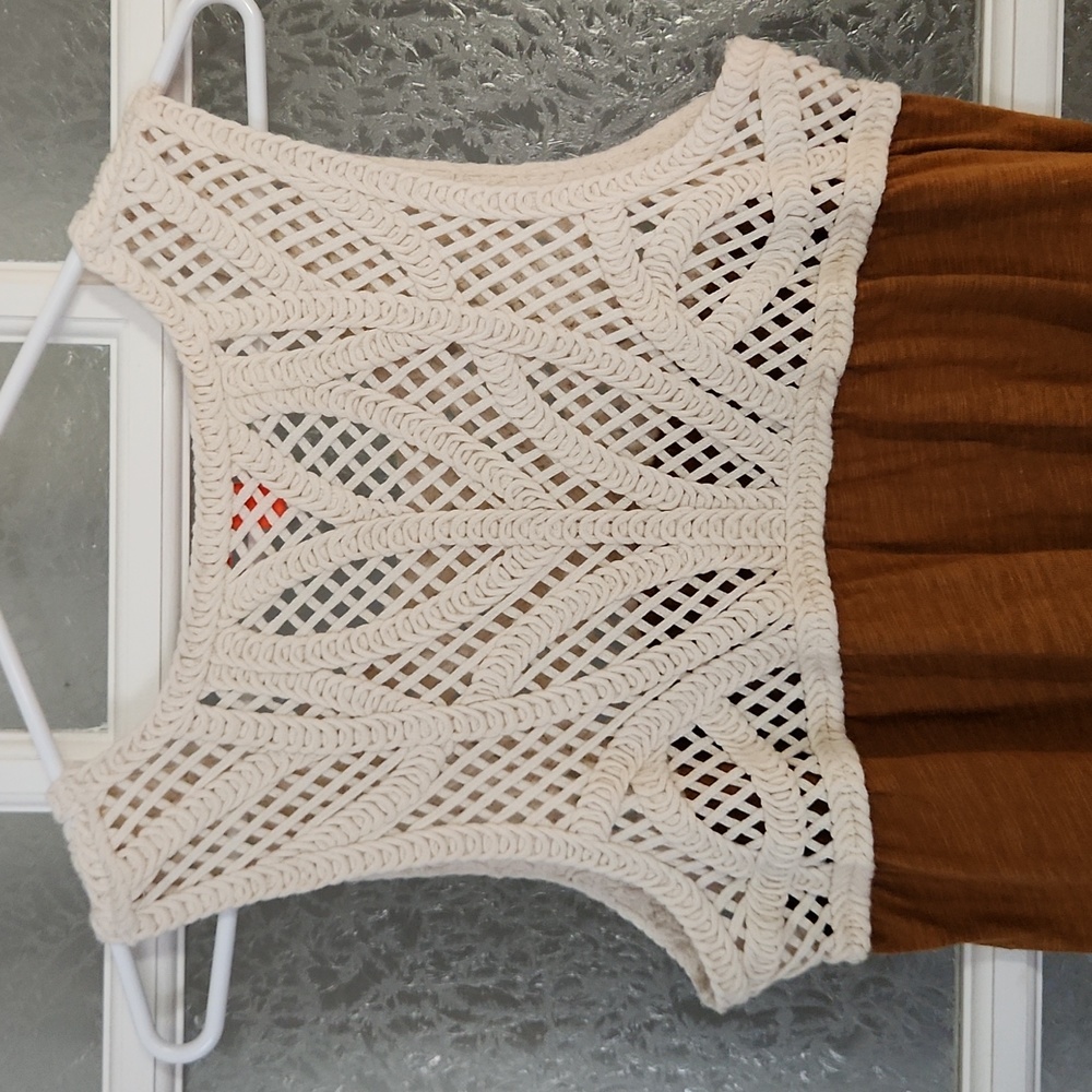 COPY - Crochet top Dress / 100 % Cotton - Picture 4 of 8